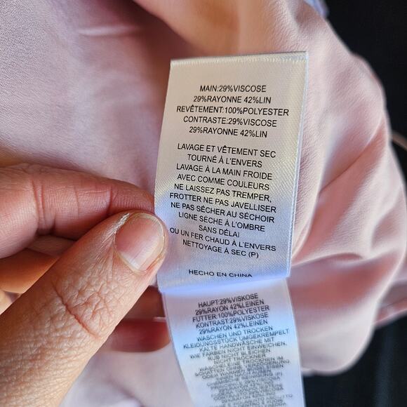 La Maison Talulah One Shoulder Mini Dress Size XL NWT Stripes Linen Blend - Picture 7 of 10